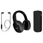 Toshiba Triple Pack HSP-3P19-II Bluetooth Høretelefoner + Højttaler (Sort)