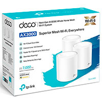 TP-Link Deco X60 WiFi Router - 3000Mbps (WiFi 6) 3pk