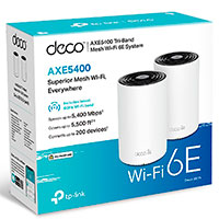 TP-Link Deco XE75 WiFI Router - 5400Mbps (WiFi 6) 2pk