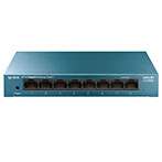 TP-Link LS108G LiteWave Netværk Switch 8 port - 10/100/1000 Mbps (3,7W)