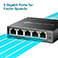 TP-Link TL-SG105E Netvrk Switch 5 port - 10/100/1000 Mbps (2,82W)