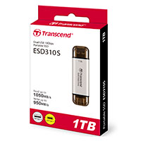 Transcend Brbar SSD Ngle 1TB (USB-C/USB-A) Slv