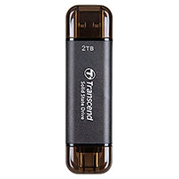 Transcend Brbar SSD Ngle 2TB (USB-C/USB-A) Sort