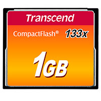 Transcend CompactFlash Kort 1GB (133x)