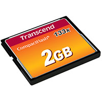 Transcend CompactFlash Kort 2GB (133x)