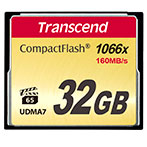 Transcend CompactFlash Kort 32GB (1000x)