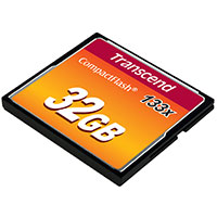 Transcend CompactFlash Kort 32GB (133x)