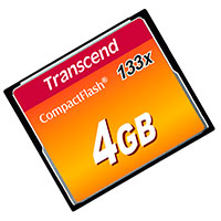 Transcend CompactFlash Kort 4GB (133x)