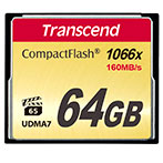 Transcend CompactFlash Kort 64GB (1000x)