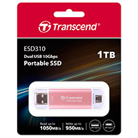 Transcend ESD310P Ekstern SSD Harddisk 1TB (USB-C)