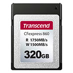 Transcend SLC CFexpress Type-B Kort 320GB (1750MB/s)