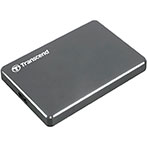 Transcend StoreJet 25C3 Ekstern HDD Hardisk 1TB (USB-C) 2,5tm - Grå