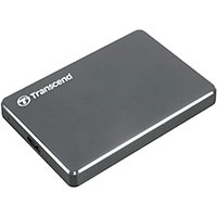 Transcend StoreJet 25C3 Ekstern HDD Hardisk 1TB (USB-C) 2,5tm - Gr