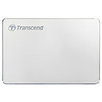 Transcend StoreJet 25C3 Ekstern HDD Hardisk 2TB (USB-C) 2,5tm - Sølv
