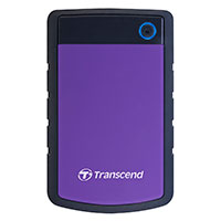 Transcend StoreJet 25H3 Ekstern HDD Hardisk 1TB (USB-C) 2,5tm - Lilla