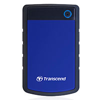 Transcend StoreJet 25H3 Ekstern HDD Hardisk 2TB (USB-C) 2,5tm - Bl