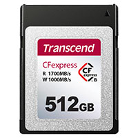 Transcend TLC CFexpress Type B Kort 512GB (1700MB/s) 