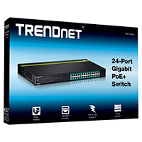 TRENDnet TPE TG240g Netvrk Switch 24 port - 10/100/1000 (PoE+)