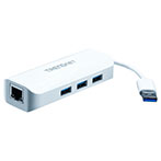 TRENDnet USB 3.0 Hub (3xUSB-A/RJ45)