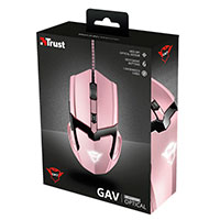 Trust GXT 101P GAV Gaming mus (4800dpi) Pink