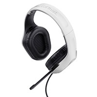 Trust GXT 415PS Zirox Gaming Headset t/PS5 - 1,5m (3,5mm) Hvid