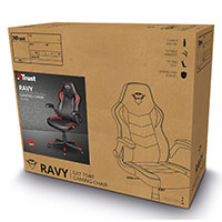 Trust GXT 704 RAVY Gaming stol - Sort/Rød
