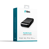 Ttec PowerSlim Pro LCD Powerbank 20.000mAh (USB-A/USB-C)