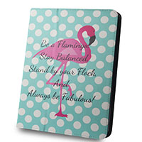 GreenGo Universal Tablet Cover (9-10tm) Flamingo and Dots