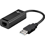 USB 2.0 netkort (100Mbps) Sort - Goobay