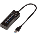USB 3.0 Hub - 4 port (Sort)