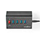 USB 3.0 Hub m/Quick Charge (5xUSB-A) Sort - Nedis