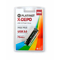 Platinet USB 3.0 Ngle 64 GB (Sort)