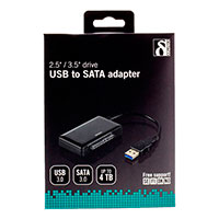 USB 3.0 til SATA adapter - 2,5tm/3,5tm harddisk