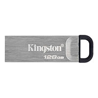 USB 3.2 ngle 128GB (m/hank) Slv - Kingston Kyson