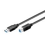 USB 3.0 kabel (A han/B han) - 1m