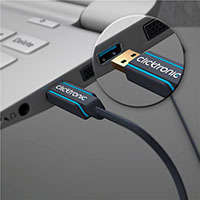 USB kabel Clicktronic Pro (A han/B han) - 1,8m
