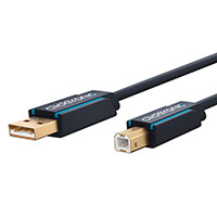USB kabel Clicktronic Pro (A han/B han) - 1,8m