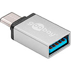 USB-C til USB-A Hun adapter (Goobay) Sølv