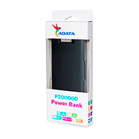 Powerbank 20000mAh 2,1A (2xUSB-A) Sort - ADATA