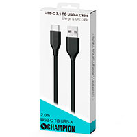 USB-C 3.1 Kabel - 2m (USB-C/USB-A) Champion