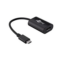 USB-C adapter 0,2m (USB-C/DisplayPort) Sort - Goobay