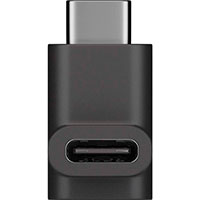 USB-C adapter m/vinkel (Hun til Han) Sort - Goobay
