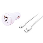 USB-C billader 3A/15W m/kabel (1xUSB-A+1xUSB-C) Essentials