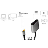 USB-C til DisplayPort adapter (4K/60Hz) Logilink