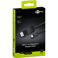 USB-C til DisplayPort kabel - 1,2m (4K) Goobay