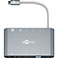 USB-C Dock (1xRJ45+1xHDMI+1xVGA+1xMiniDP+3xUSB-A+1xSD) Slv