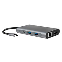 USB-C Dock 8-i-1 (HDMI/DP/RJ45/USB-C/USB-A) Logilink