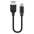 USB-C forlængerkabel - 0,2m (Han/Hun) Goobay