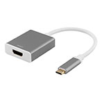 USB-C til HDMI adapter 4K Space grå - Deltaco