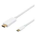 USB-C til HDMI kabel 0,5m (4K UHD) Hvid - Deltaco